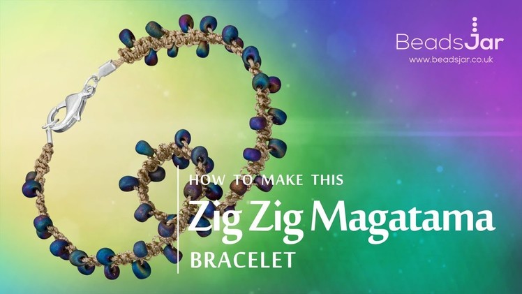 How to make this Zig Zag Magatama bracelet | Seed Bead design