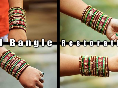 How to reuse old bangles at home | colorful silk thread bangles | art with creativity