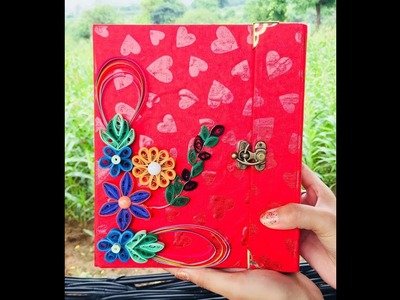 Lovely Red Heart Base Paper Scrapbook || by sajeda sheliya