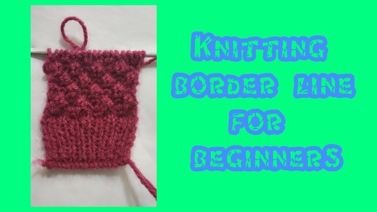 New Border Knitting Design #1 | Knitting Pattern | sweater border
