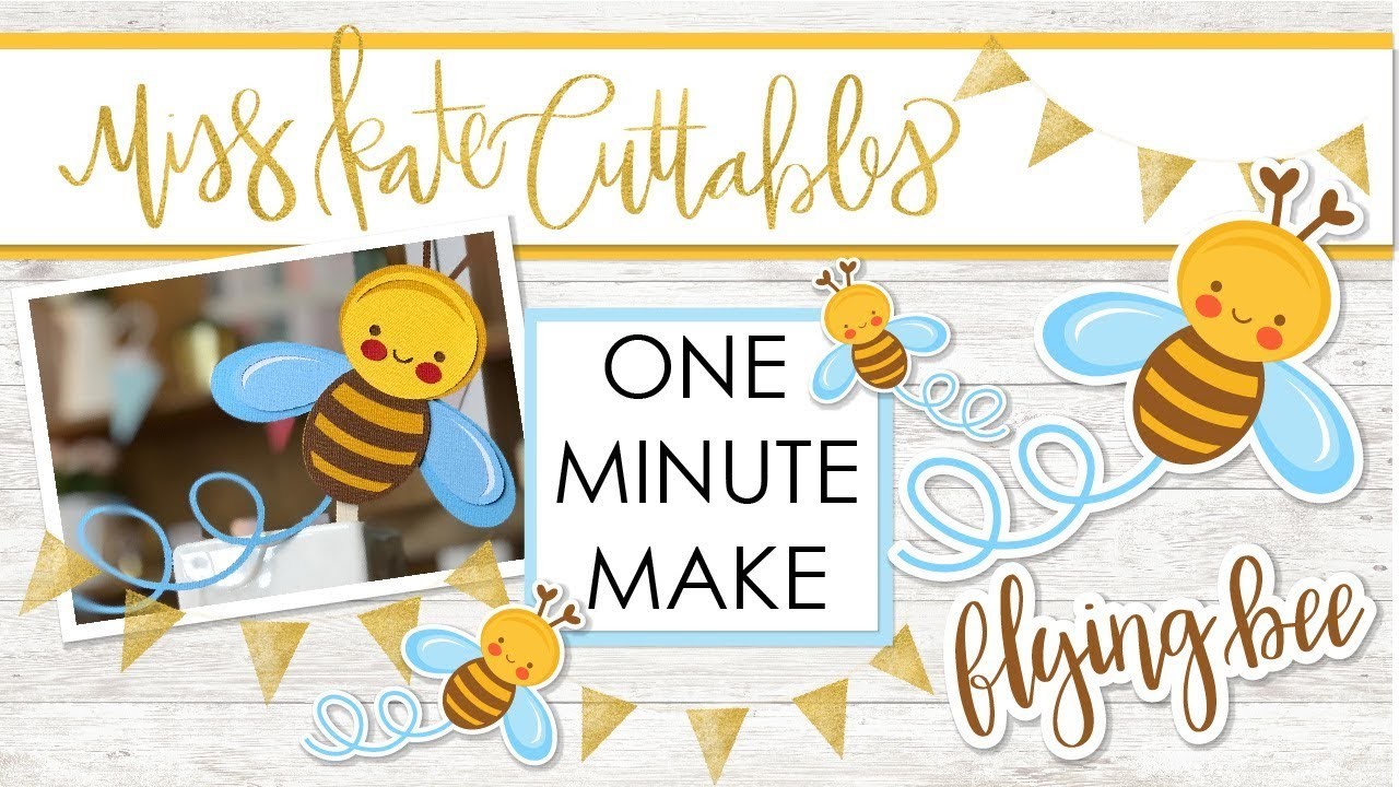 Download One Minute Make - Flying Bee - Layered SVG How To Tutorial ...