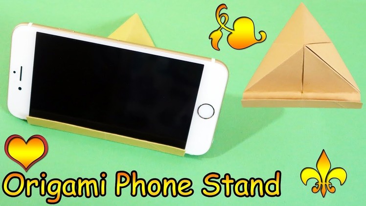 Origami Phone Stand.Holder - How to make an Origami Phone Stand.Holder | Easy | Tutorial