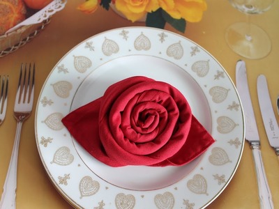 Rose Napkin Fold | How to make a Rose Napkin Fold | Rose Napkin Fold Tutorial