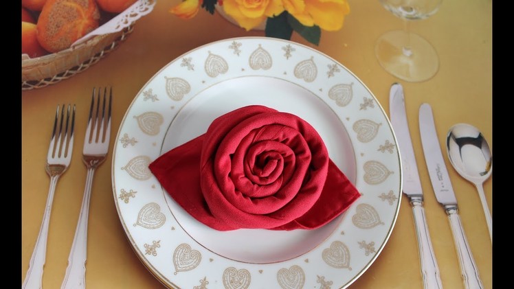 Rose Napkin Fold | How to make a Rose Napkin Fold | Rose Napkin Fold Tutorial