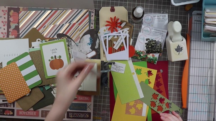 September Make a Scrapbook Kit with Me!. How to Kill a Kit With Style September Fall Kit Share