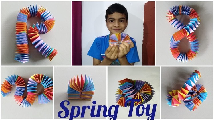#18 - പേപ്പർ കളിപ്പാട്ടം | How To Make Paper Spring Toy| Antistress toy |DIY