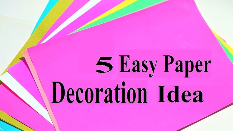 5 Easy Paper Decoration |Ganesh Chaturthi |Durga Puja |Dussehra |Christmas| New Year Decoration Idea