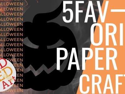 5 SPOOKY Paper Halloween DIYs - Great Paper Room Decor & Gift Ideas Halloween