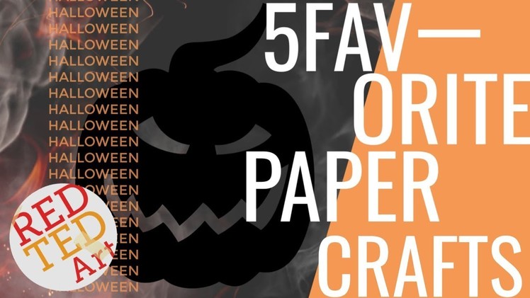 5 SPOOKY Paper Halloween DIYs - Great Paper Room Decor & Gift Ideas Halloween