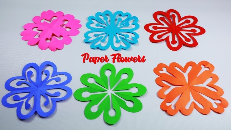 6 Easy Paper Flowers | DIY Paper Flower Design | DIY Paper Crafts | Paper Girl