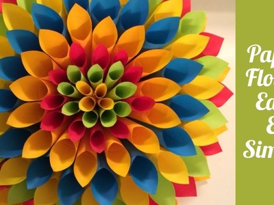 Beautiful DIY Paper Flower Tutorial Easy & Simple