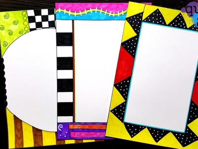 Britto 4 | Border designs on paper | border designs | project work designs | borders for projects