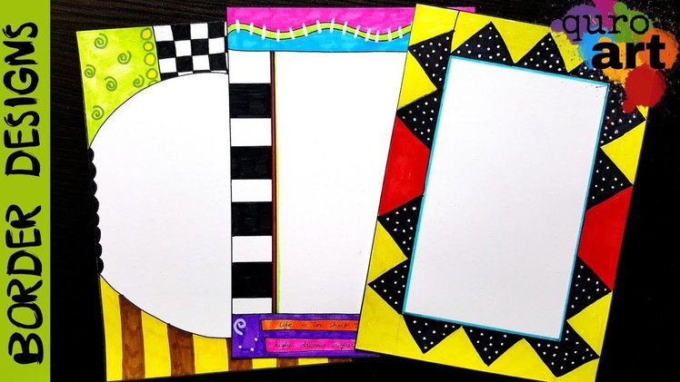 Britto 4 | Border designs on paper | border designs | project work designs | borders for projects