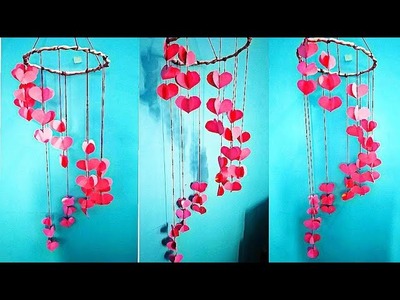 Ceiling hanging||DIY wind chime| DIY wall hanging. paper wall hanging Sonali creation inspired