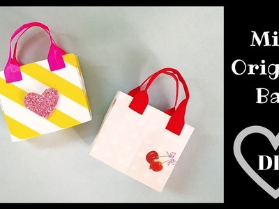 Cute Mini Paper Bag | How to make an Origami Bag | Gift Bag | DIY