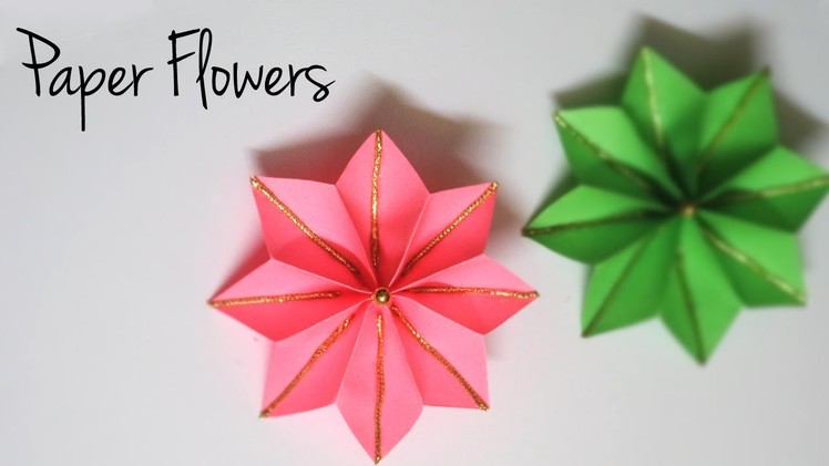 Decorative Paper Flowers | Easy Paper Crafts | Flower Making Tutorial
