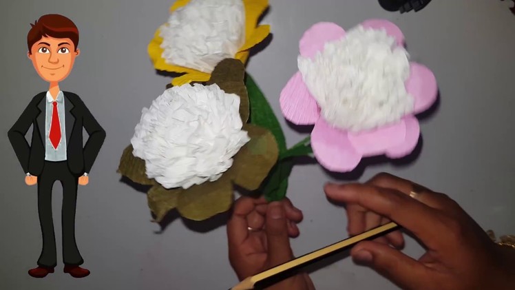DIY BEAUTIFUL FLOWER PAPER , HOW TO MAKE FLOWER PAPER , FLOWER SO CUTE