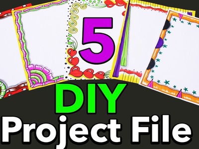 DIY || Border Designs On Paper || Project work Designs || Borders for Projects || My Creative Hub