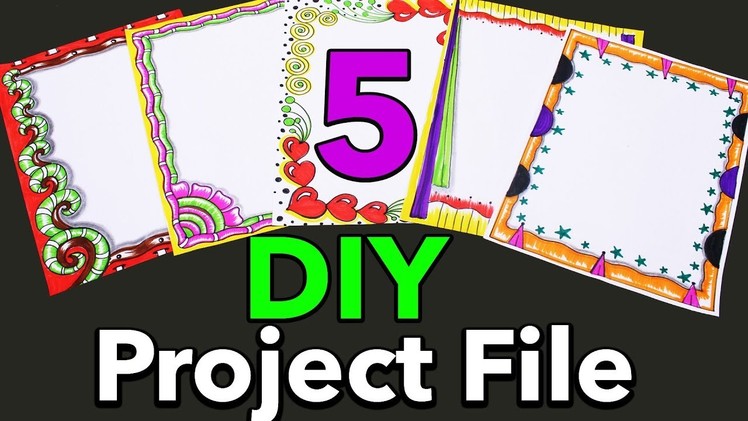DIY || Border Designs On Paper || Project work Designs || Borders for Projects || My Creative Hub