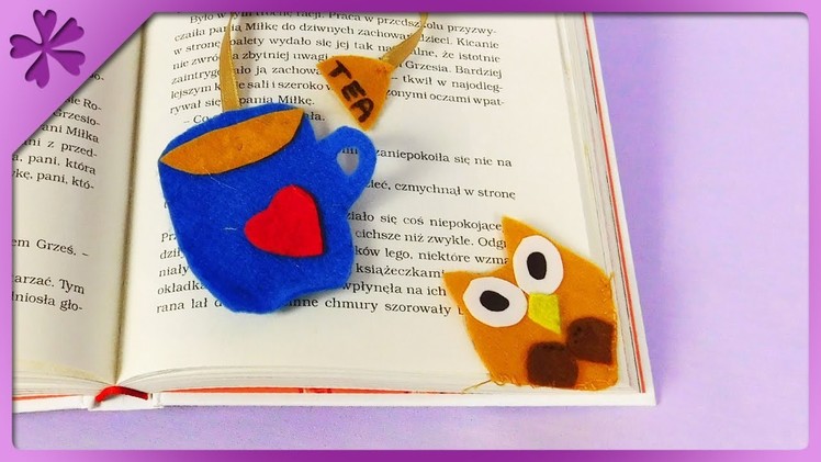 DIY How to make unusual bookmarks, owl, cup (ENG Subtitles) - Speed up #515