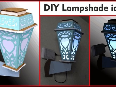 DIY lampshade ideas | how to make lamp shades at home with paper and cardboard