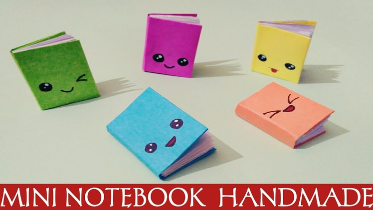 DIY MINI NOTEBOOKS  WITH COLOUR PAPER - NOTEBOOKS WITH ONE SHEET OF PAPER