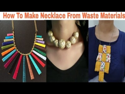DIY Necklace From Waste Material.How To Make Necklace.Reuse Waste Material.Convert Waste Material