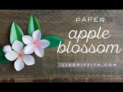DIY Paper Apple Blossom