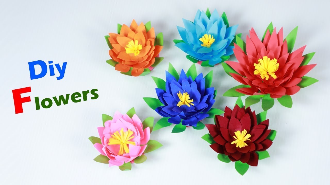 DIY Paper Flowers How To Make Paper Flowers Origami Paper Flowers