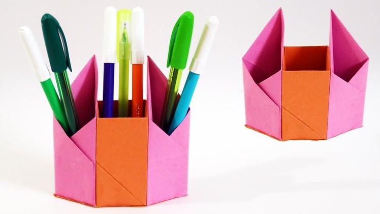DIY Pen Stand | How to make a Pen Stand | Pen.Pencil Stand with Paper | Easy | Tutorial