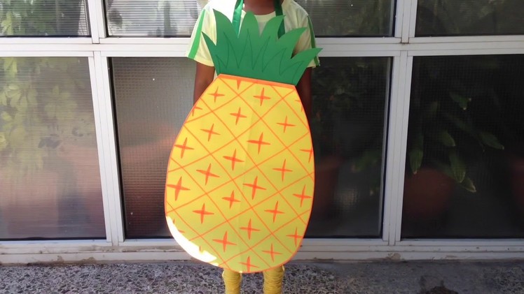 ???? DIY Pineapple costume from paper | Super easy | Fun for kids ????