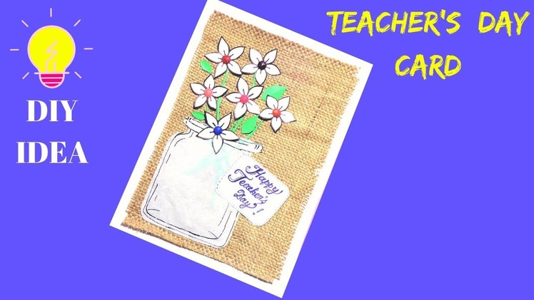 DIY Teacher's Day card| Handmade Teacher's Day card making idea | Easy paper craft