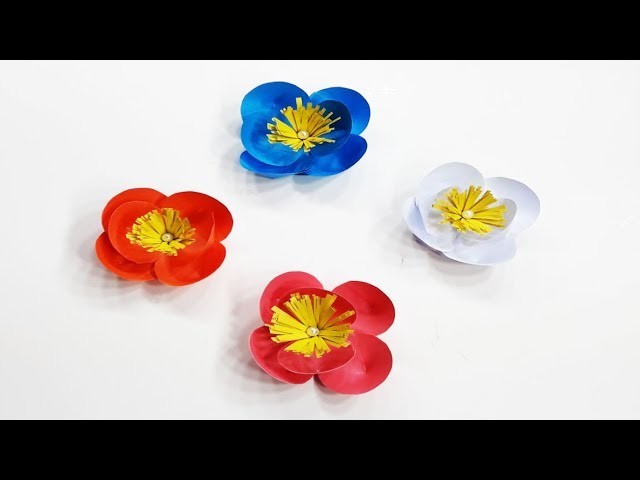 Easy Origami paper flower | Easy Paper Flowers for beginner | DIY Paper flower for decoration