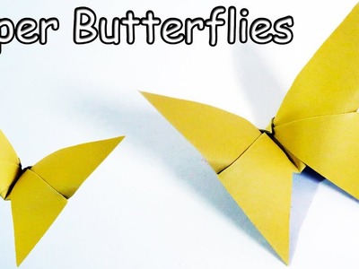 Easy Paper Butterfly (ORIGAMI) - Cute & Easy Butterfly (DIY) - Origami for Beginners