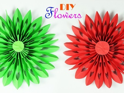 Easy Paper Flowers || DIY Paper Flower Making || Paper Crafts || Paper Girl