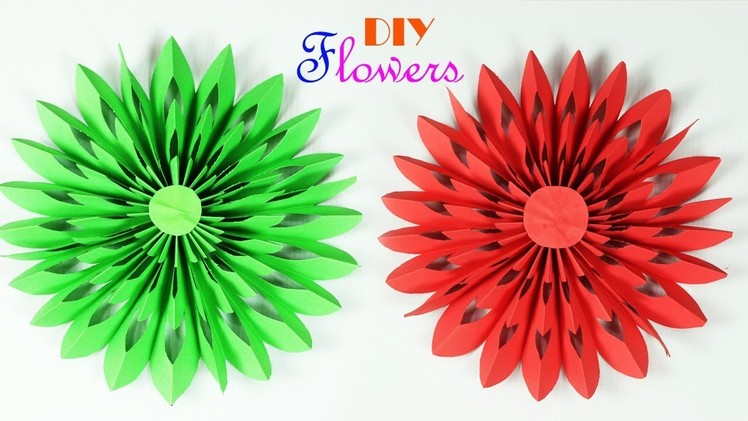Easy Paper Flowers || DIY Paper Flower Making || Paper Crafts || Paper Girl