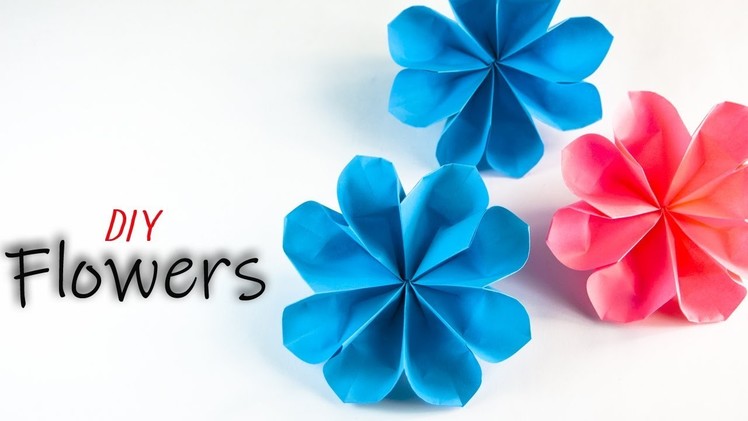 Easy Paper Flowers | Flower Making | DIY Origami Flower
