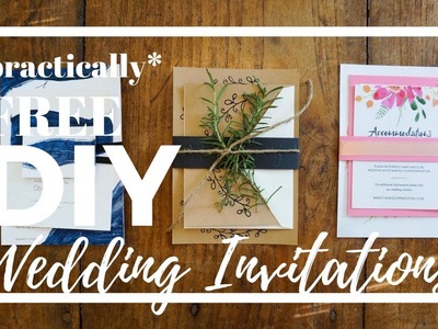 FREE DIY Wedding Invitations (just add paper!)