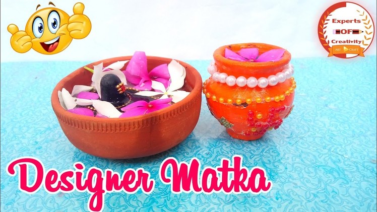 How To Decorate Pot at home|Matki Decoration|Easy Pot Painting at Home|Experts Of Creativity