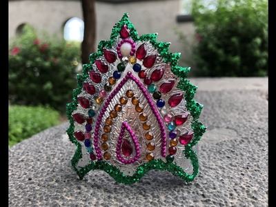 How to decorate Tiara OR Crown OR Kiritam for janmastami | Bal Gopal