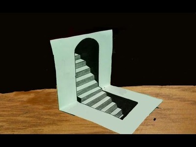 How to Draw 3D Steps - Awesome Paper Art