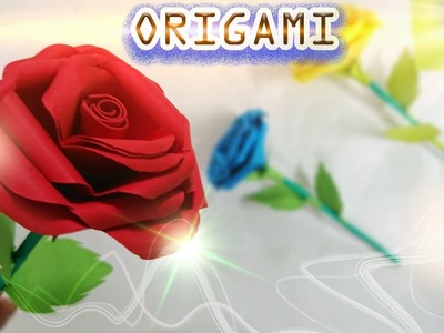How to Fold the paper Roses just Beautiful and Fast - Easy to make Origami – Paper Magic Top