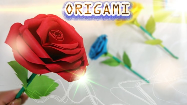 How to Fold the paper Roses just Beautiful and Fast - Easy to make Origami – Paper Magic Top