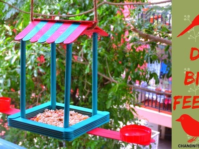 How to Make a Bird Feeder || DIY Popsicle Stick Bird Feeder || Popsicle Sticks Craft Ideas ||