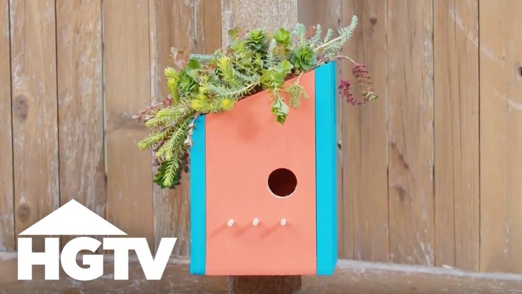 How to Make a Living Roof Birdhouse - Way to Grow - HGTV