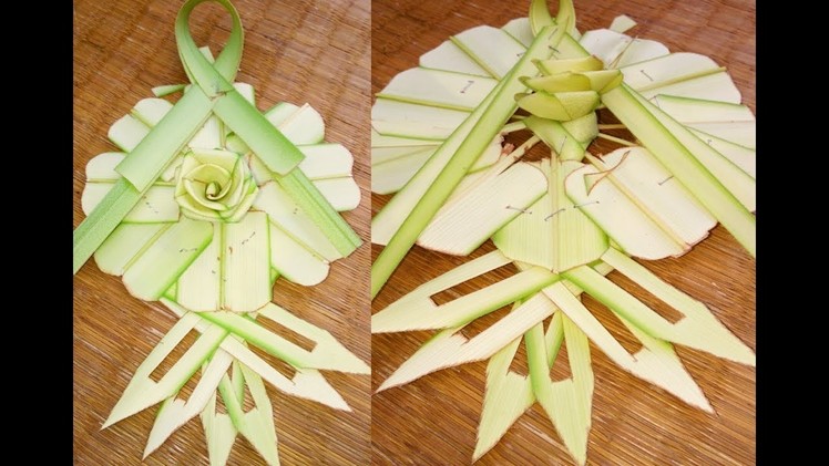 How to make a palm Badge(coconut tree leaf)
