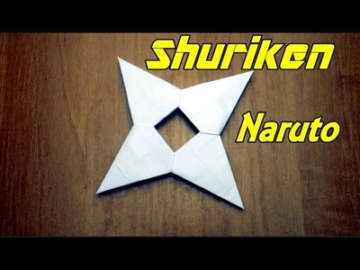 How To Make a Paper Ninja Star Shuriken Naruto  Origami