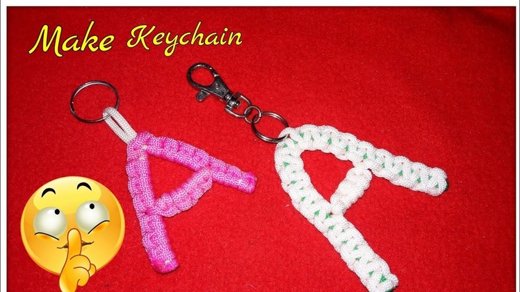 How to make alphabet A letter keychain. mecram A letter keychain.  DIY keychain