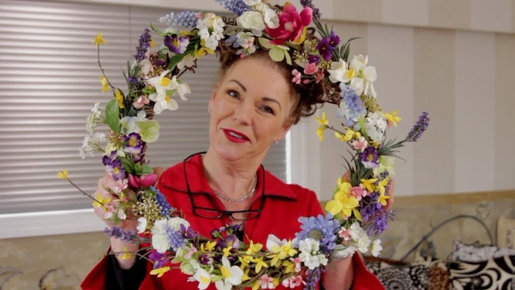 How to Make an Artificial Spring Flower Wreath