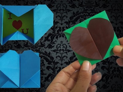 How To Make an Easy Origami Heart Box- Heart Envelope, Secret Message & Pop-Up Heart